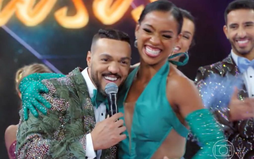 Belo e Camila Lobo no 'Dança dos Famosos'