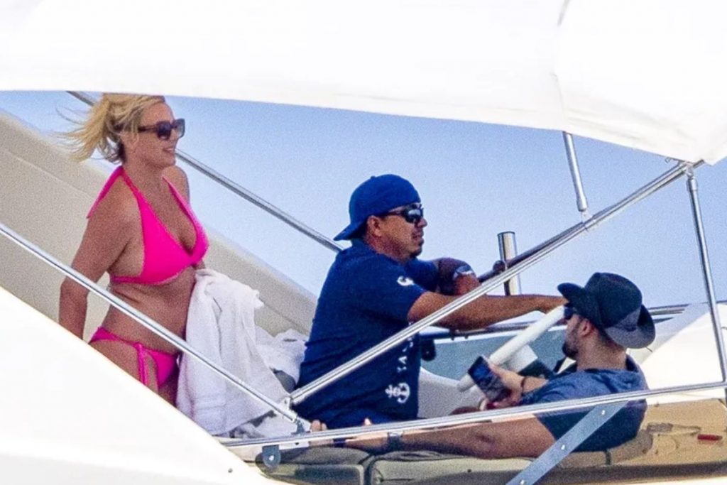 Britney Spears com o marido, Sam Asghari