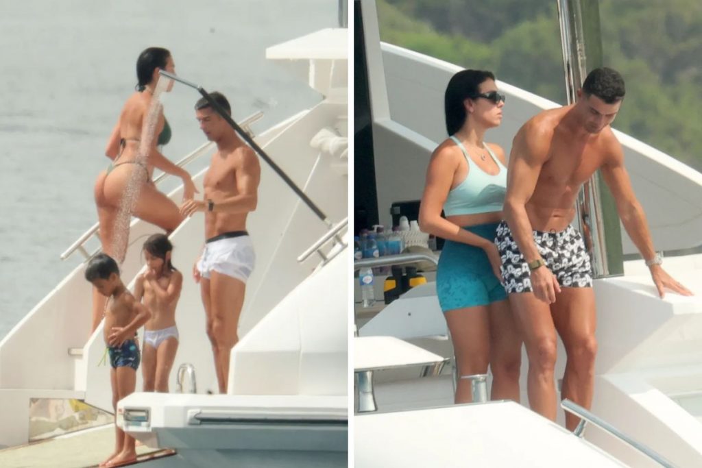 Cristiano Ronaldo com Georgina Rodriguez, os filhos