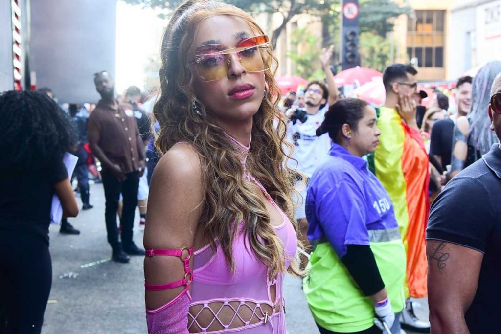 Erika Hilton na abertura da 27ª Parada LGBT+