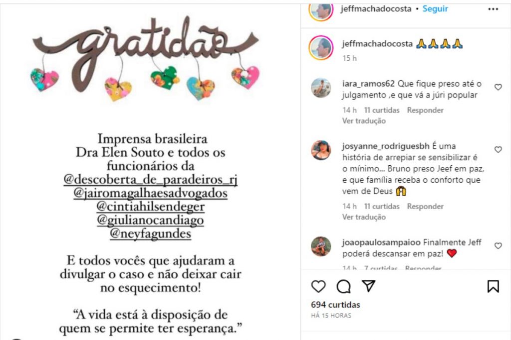 família jeff machado