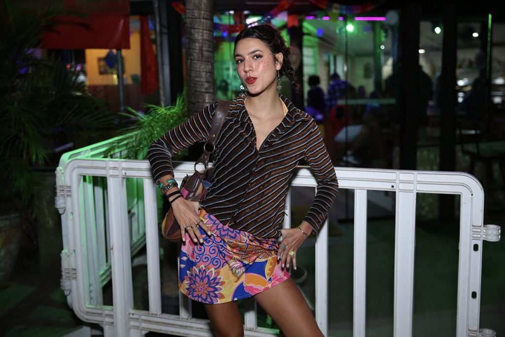 Flora Camolese marcou presença na festa