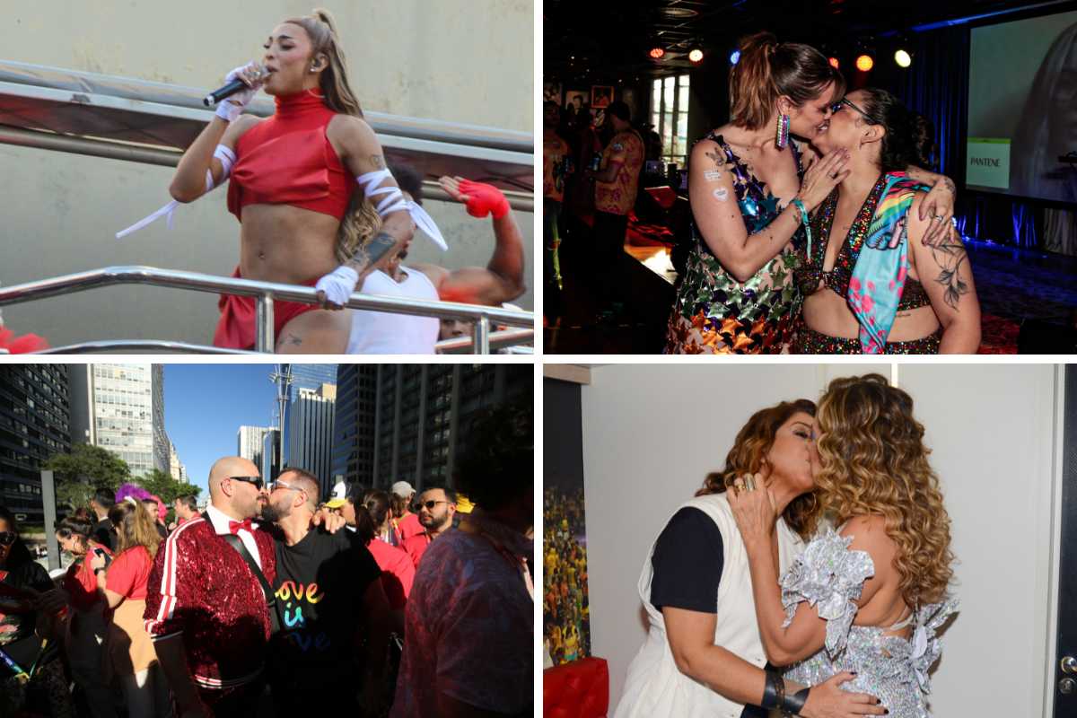 show de pabllo vittar e famosos se beijando na 27ª Parada LGBT+