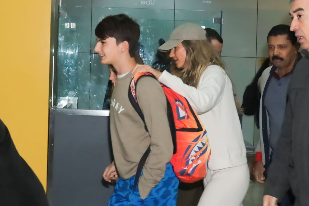 Gisele Bündchen com o filho Benjamin