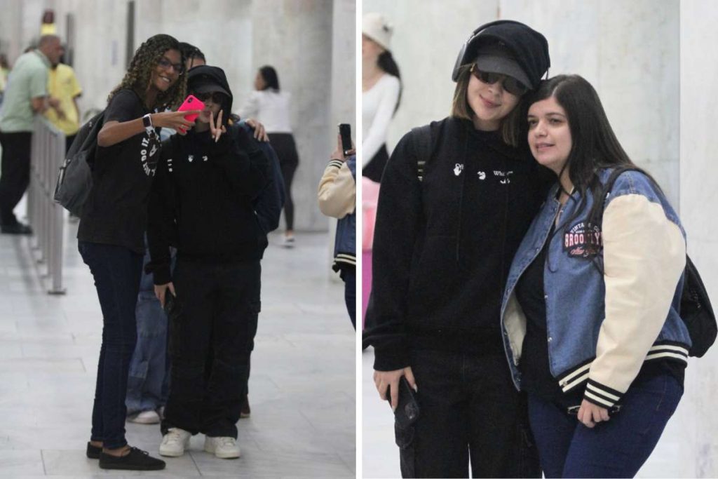 Jade Picon no aeroporto Santos Dumont