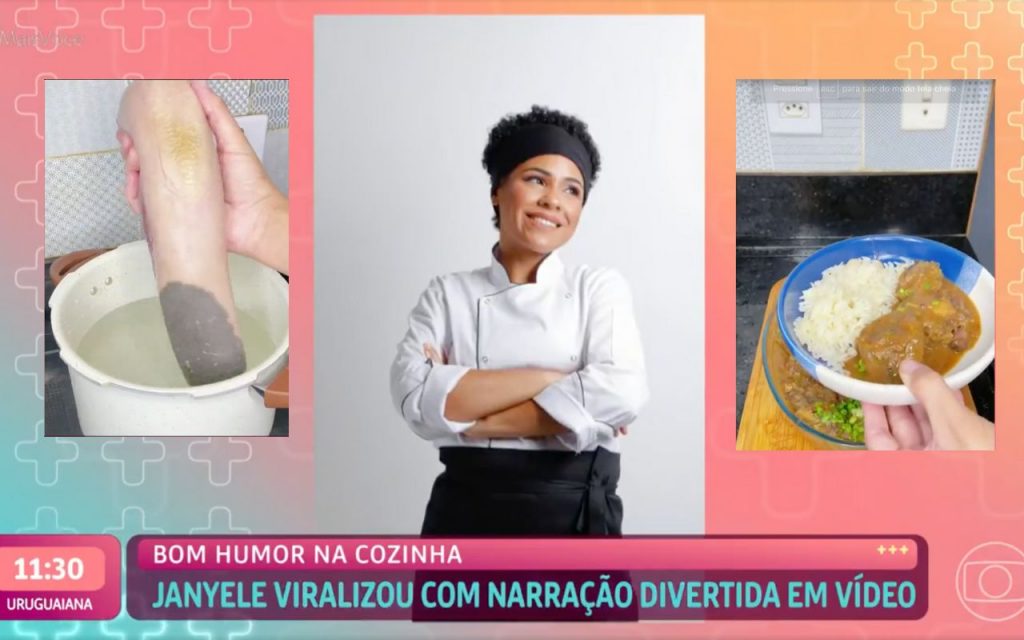 Janyele, influenciadora, no "Mais Você"