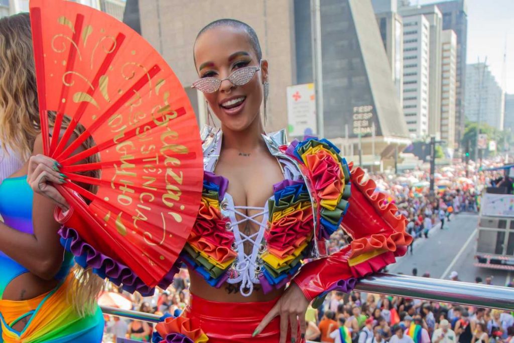 Jess curtindo a 27ª Parada Lgbt+