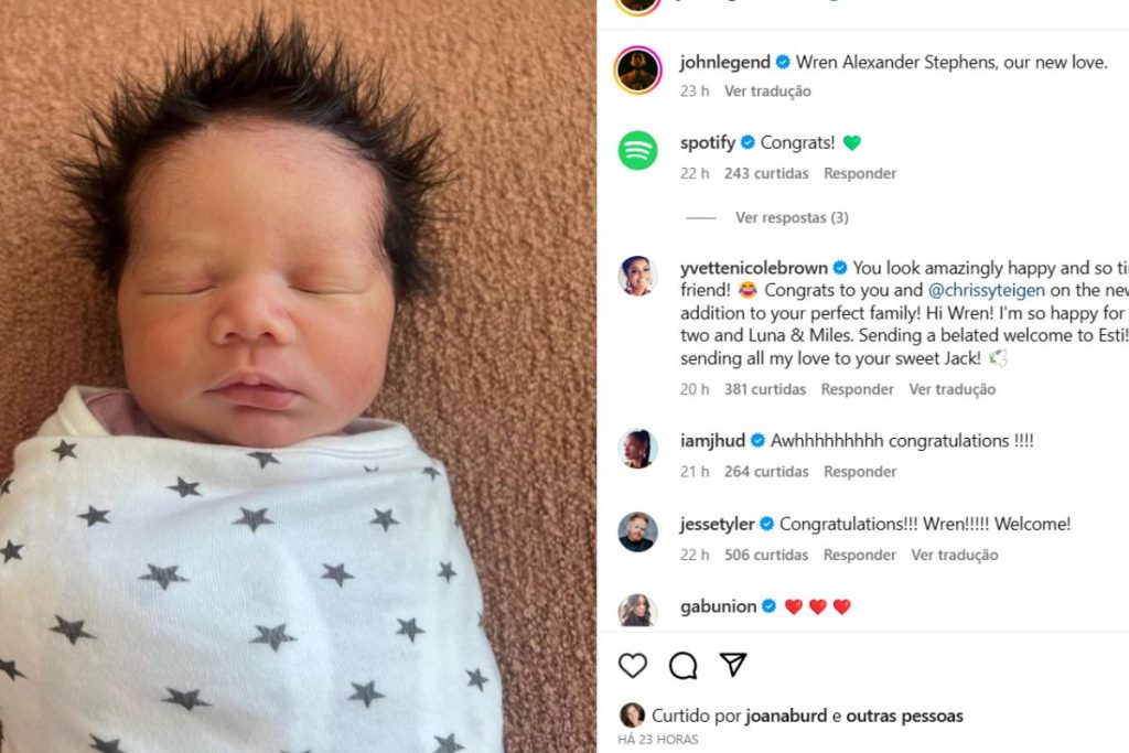 Nasceu quarto filho de John Legend e Christy Teiger