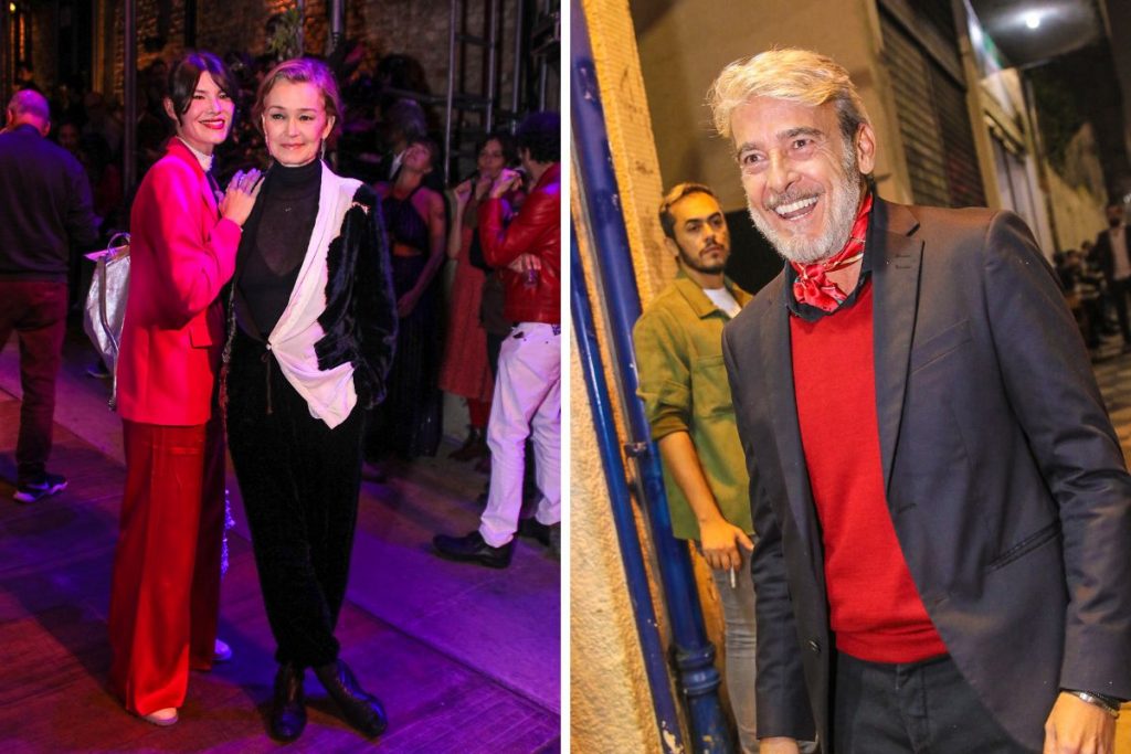 Julia Lemmertz com a filha e o ex-marido Alexandre Borges