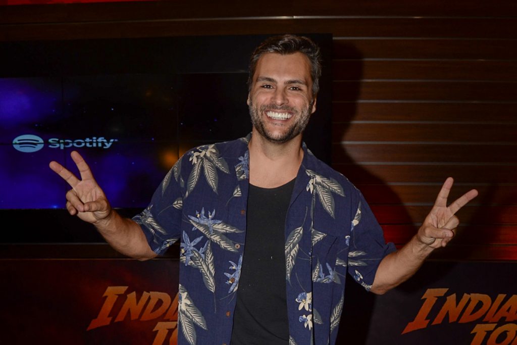 Leandro Luna também marcou presença na pré-estreia