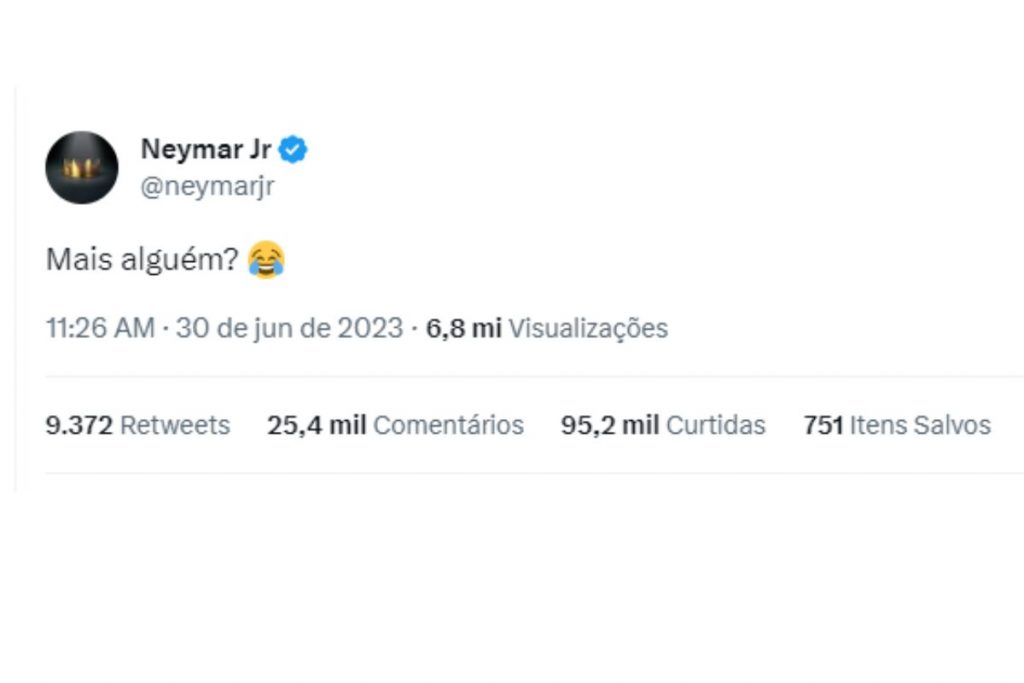 Neymar escreveu um Twitter sobre as polêmicas