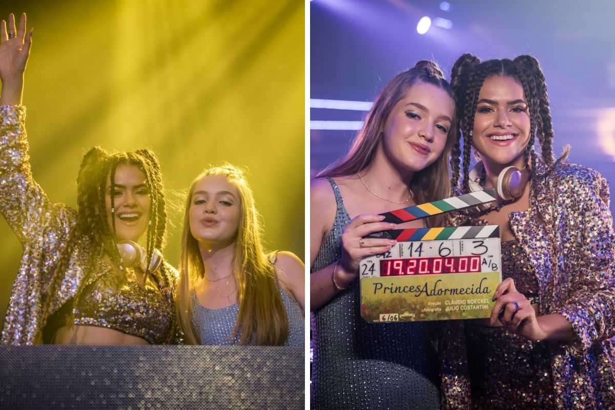 Pietra Quintela troca elogios com Maisa Silva em bastidor de filme OFuxico