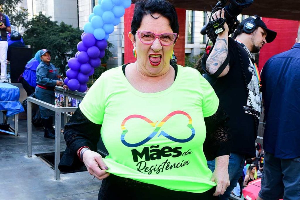 Rosane Goffman curtindo a 27ª Parada Lgbt+