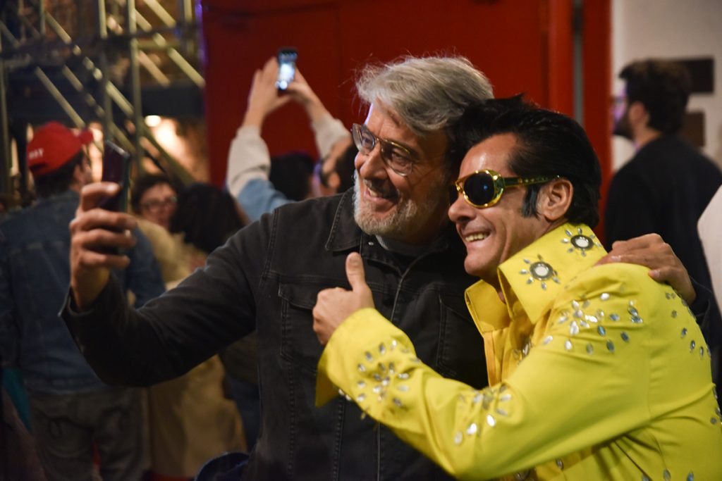 Alexandre Borges foi tietado por um fã na ocasião