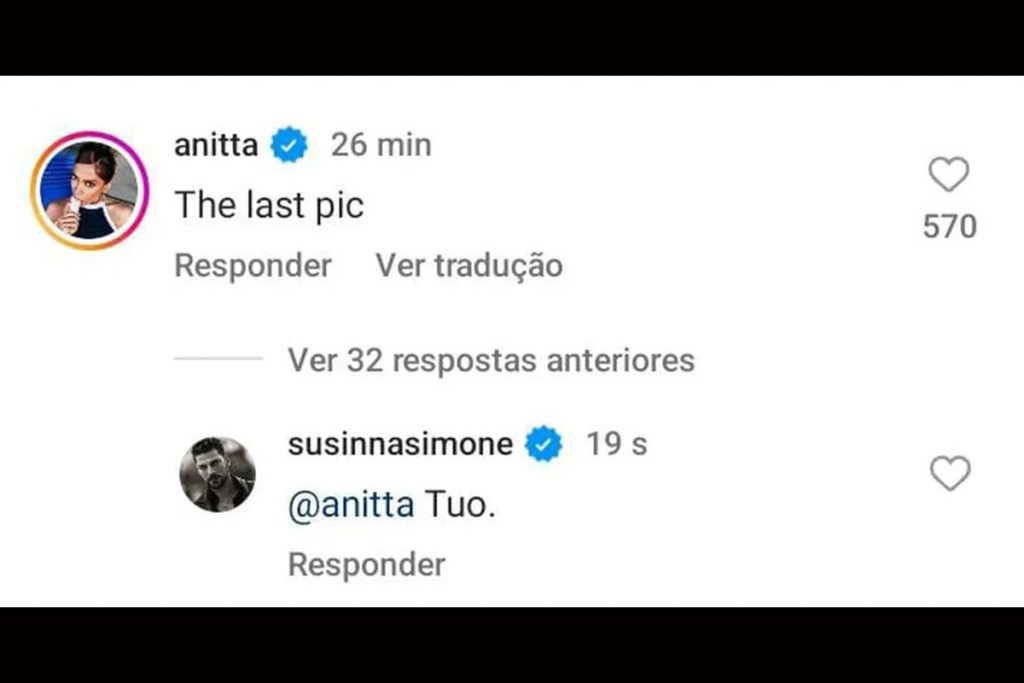 Anitta recebe declaração de Simone Susinna