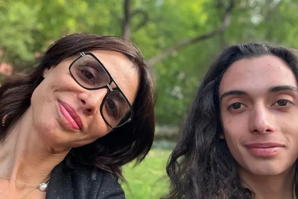 drena de niro com leandro, filho falecido