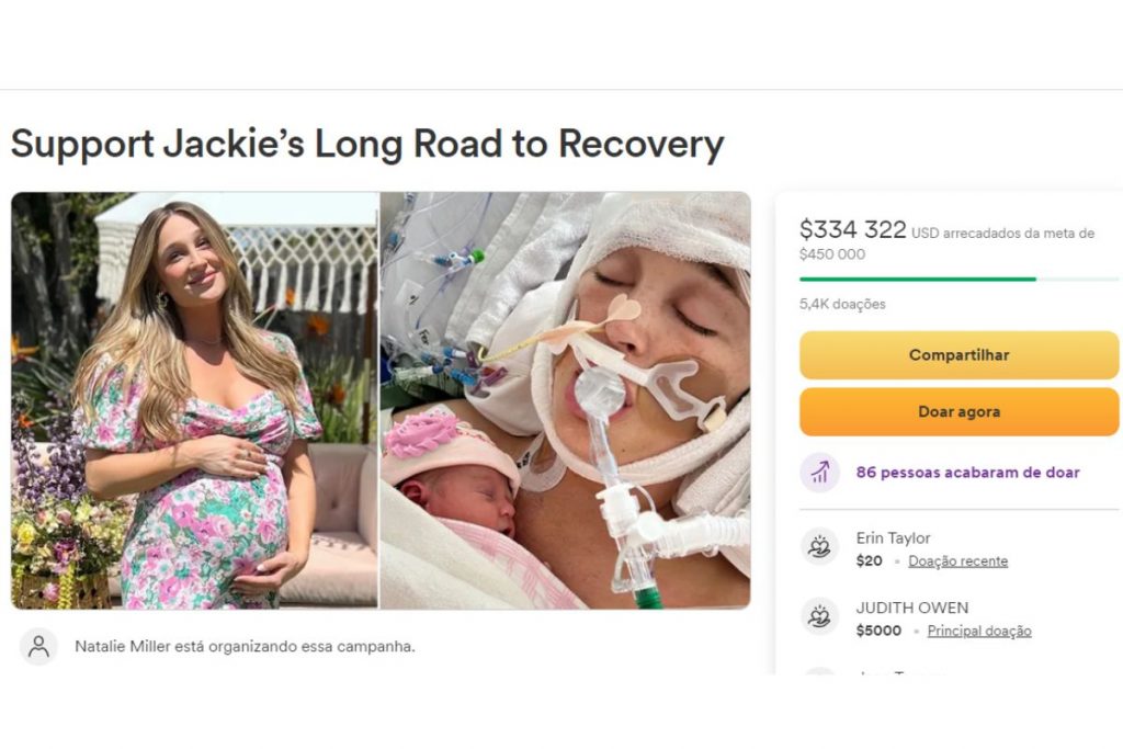 Vaquinha para ajudar Jackie Miller James