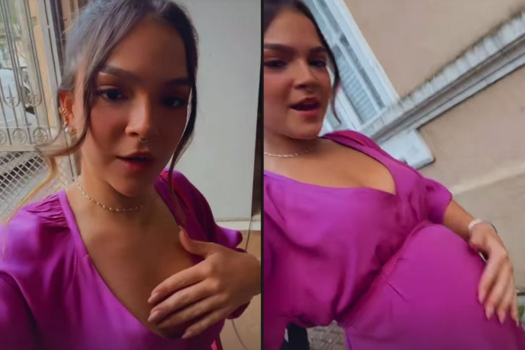 Mel Maia aparece caracterizada como Guiga nos bastidores de 