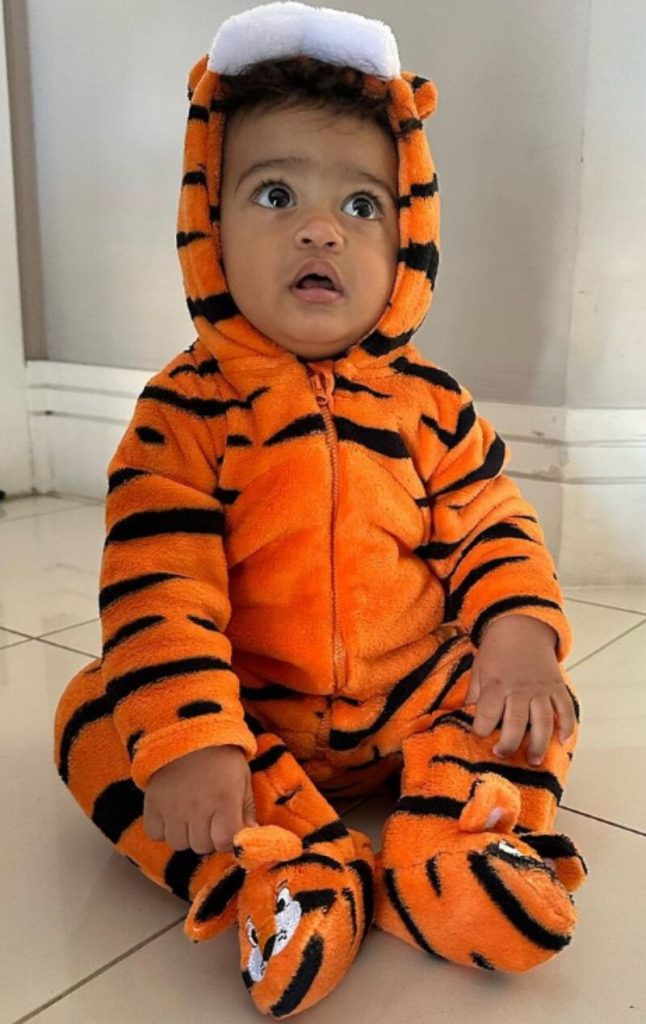 Joaquim vestido de tigre
