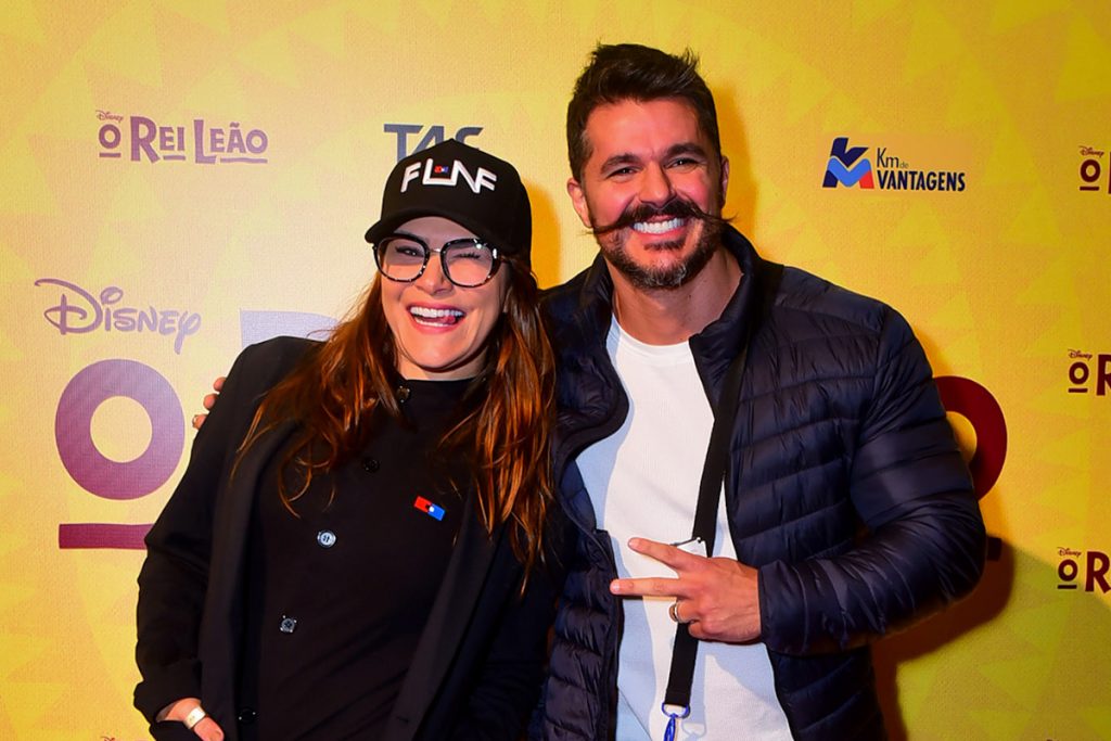 Priscila Fantin estava acompanhada pelo marido Bruno Lopes