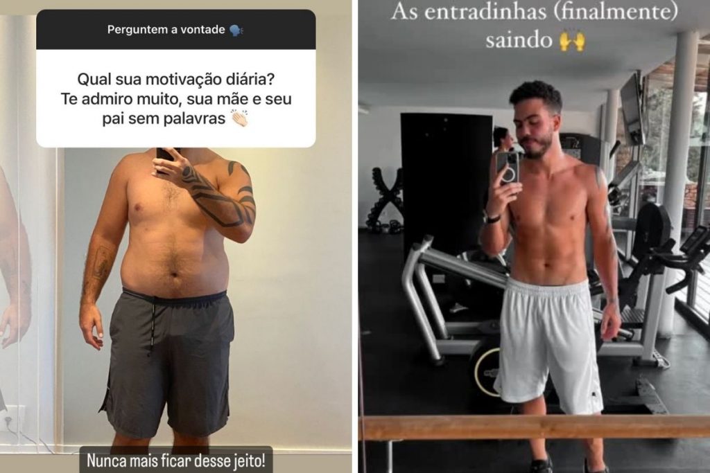 Ronald mostra "antes e depois"