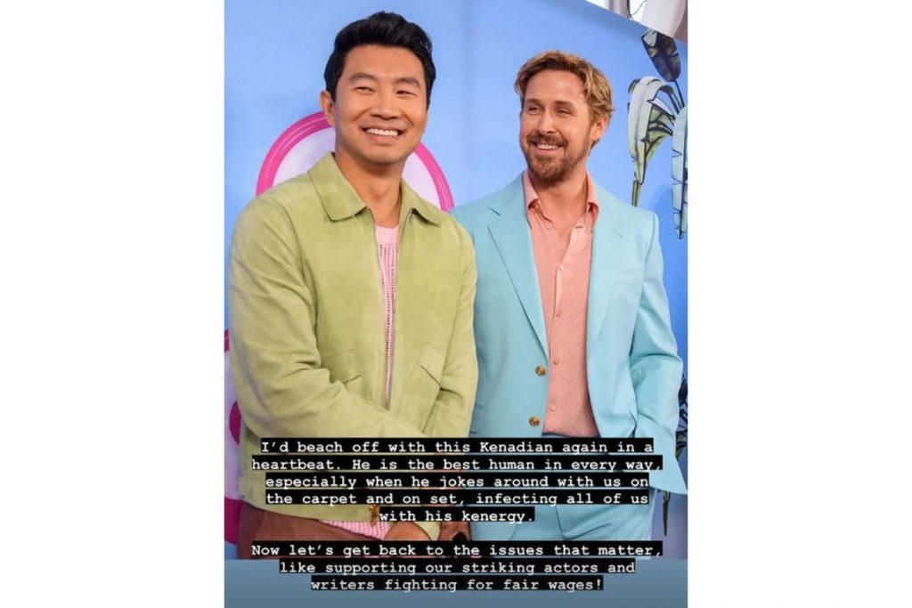 ryan gosling e simu liu