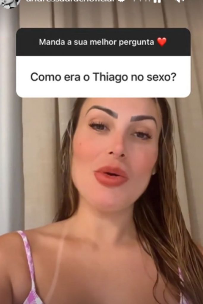 Andressa Urach conta sobre sexo com ex-marido