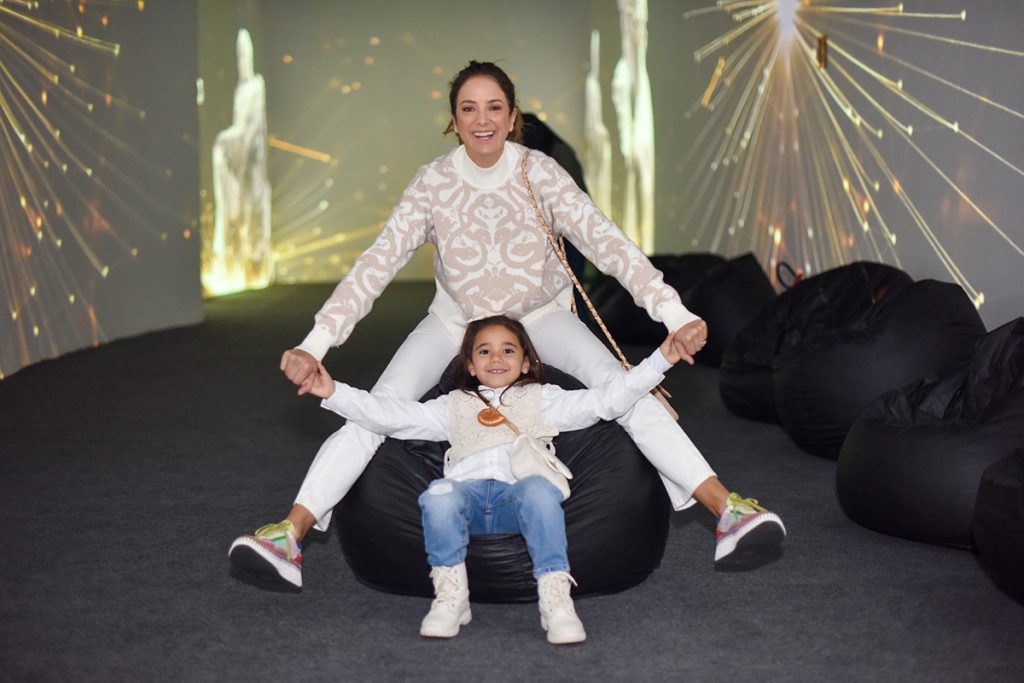 Tici e Manu se divertiram muito no evento