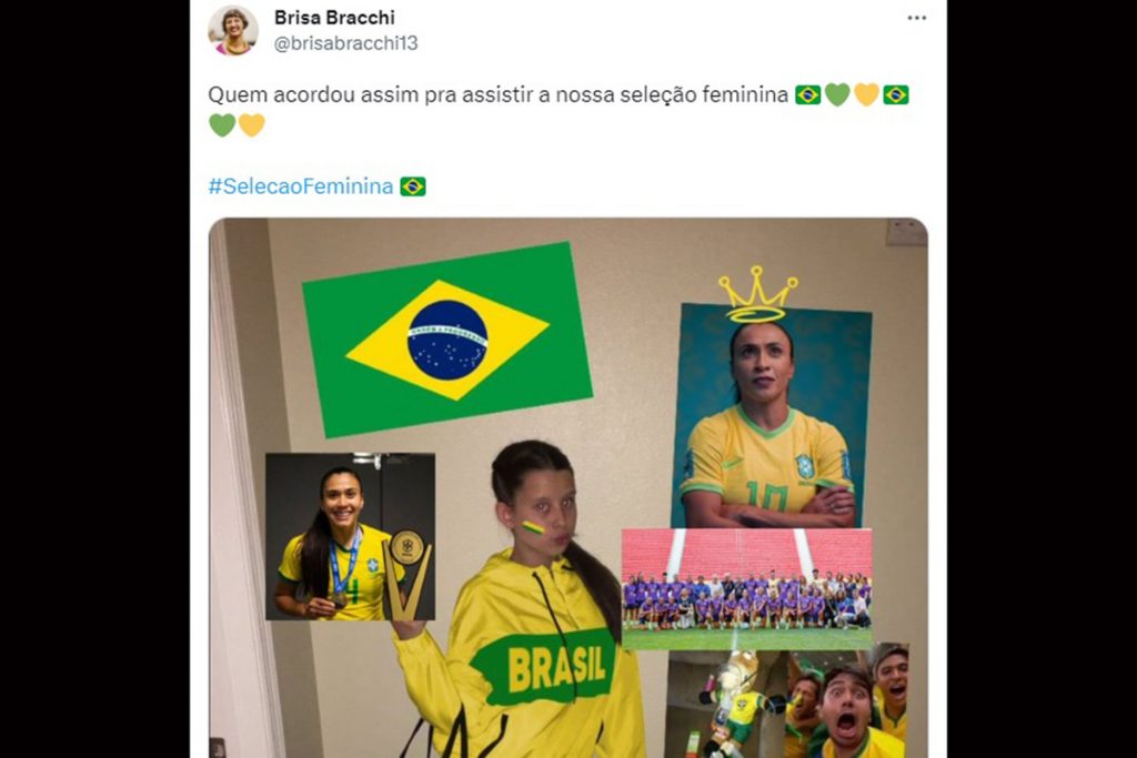 Todo mundo acordou cedo para torcer pelas nossas guerreiras