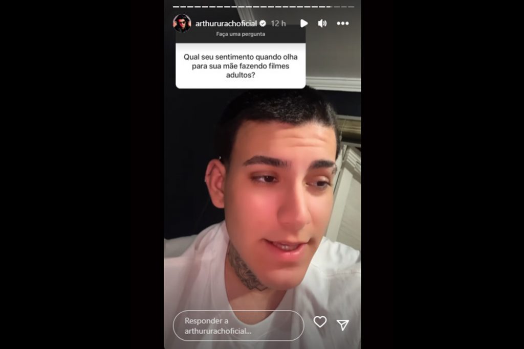 Filho de Andressa Urach respondeu perguntas dos seguidores nas redes sociais