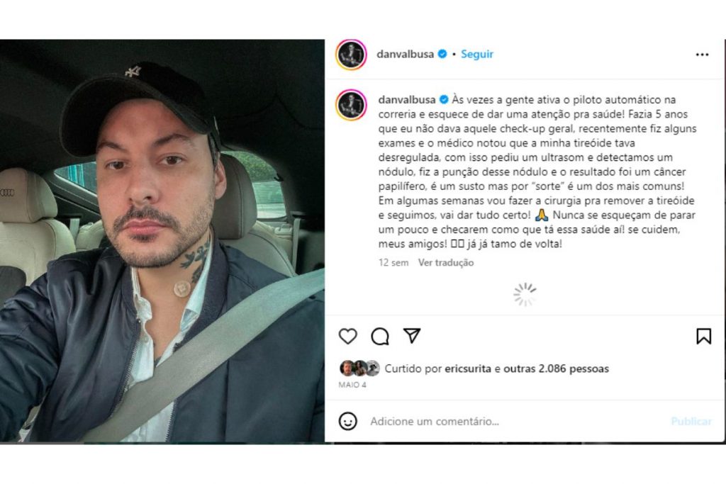 danilo valbusa descobrindo câncer