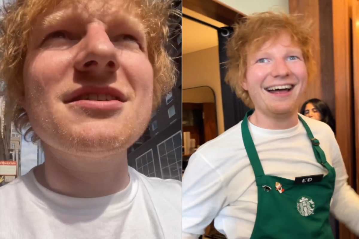 Ed Sheeran no Starbucks