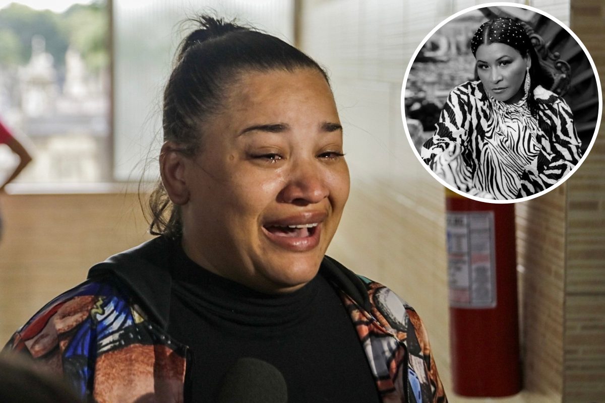 Michelle Marques chora no velório da mãe, MC Katia