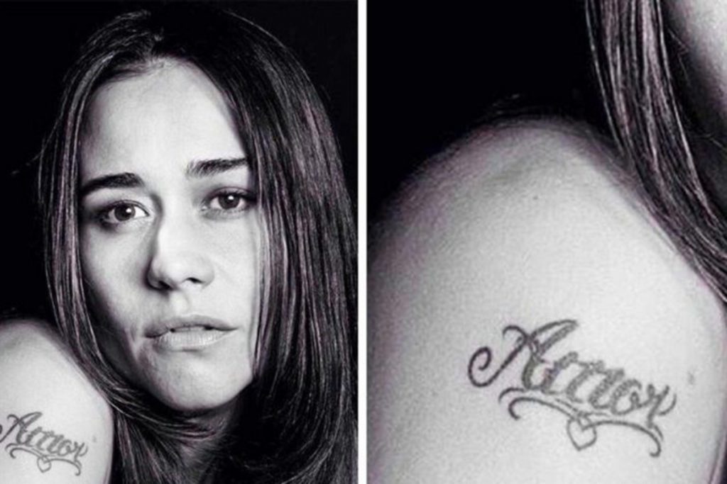 Alessandra Negrini mudou tatuagem que fez para o ex
