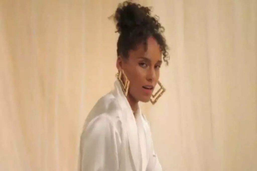 Print do vídeo de Alicia Keys