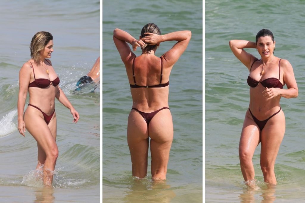 Flavia Alessandra na praia