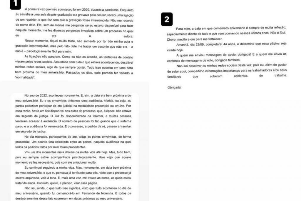 Carta aberta de Isabel Macedo sobre processo contra Luísa Sonza