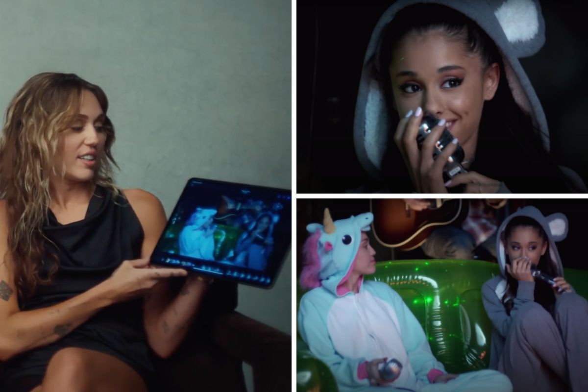 Miley Cyrus e Ariana Grande em videoclipe juntas