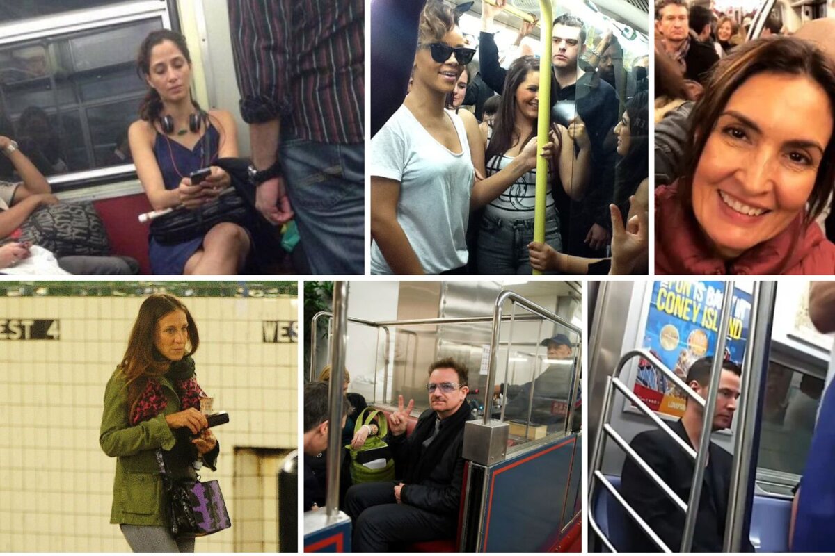 Famosos no metrô