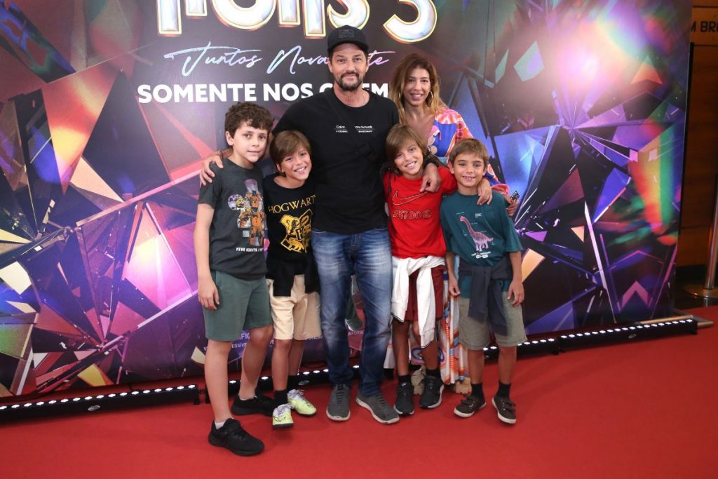 Marcelo Serrado e família