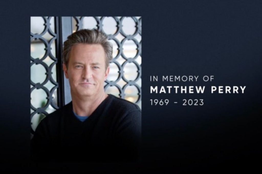 Homenagem á Matthew Perry na HBO Max (Reprodução/MAX)