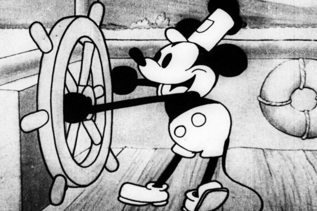 Mickey á bordo da "Vapor Willie" (Reprodução/Divulgação/Disney)