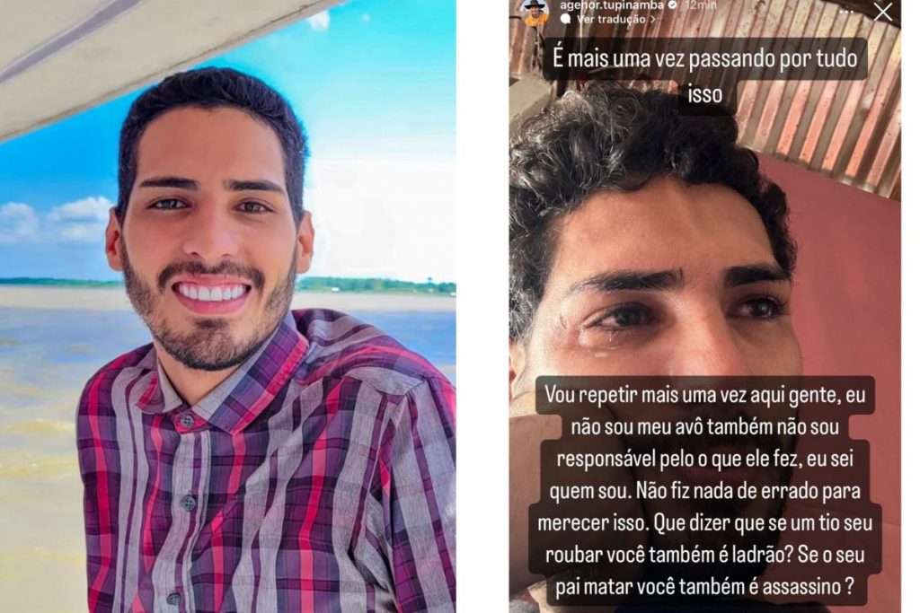 Agenor Tupinambá se pronuncia nos stories (Reprodução/Instagram)