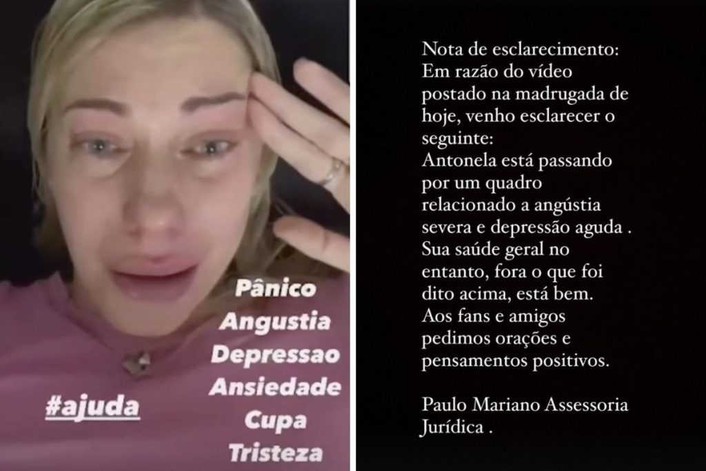 Antonela Avellaneda chora em vídeo e pede ajuda
