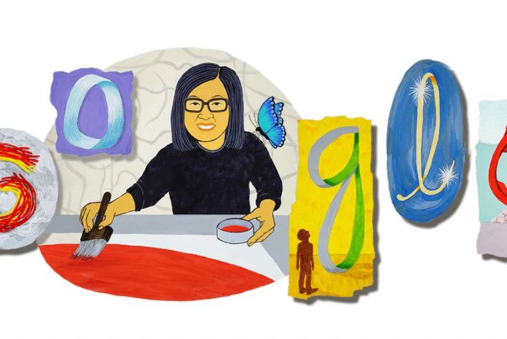 Arte do Google em homenagem a Tomie Ohtake