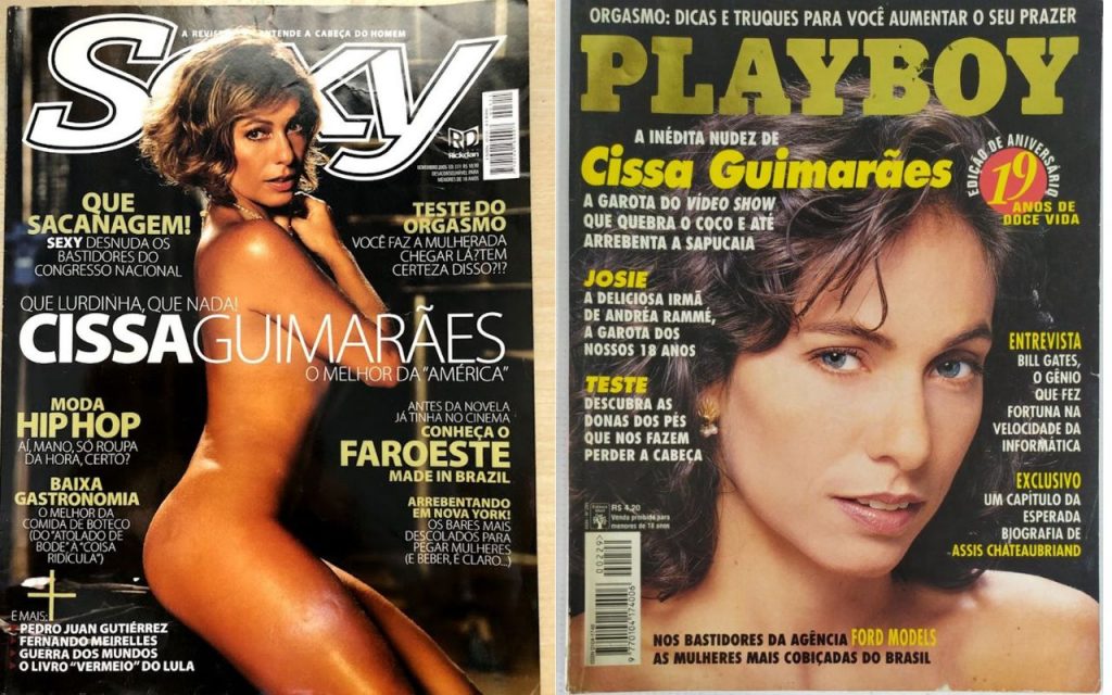 Cissa Guimarães na capa da Playbou