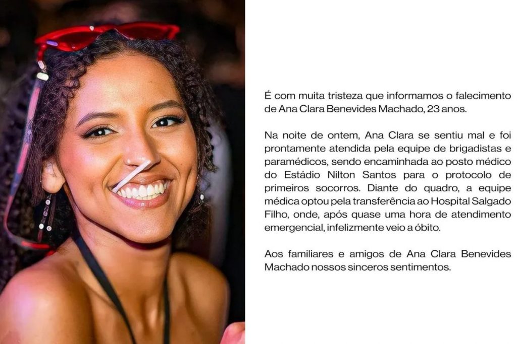 T4F se pronunciou sobre a morte de Ana Clara Benevides