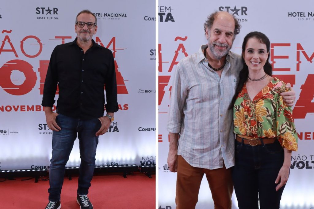 Diretor César Rodrigues, Roberto Bomtempo e Miriam Freeland