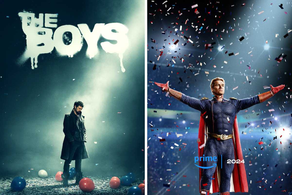 fotomontagem de cartazes teaser da quarta temporada de the boys