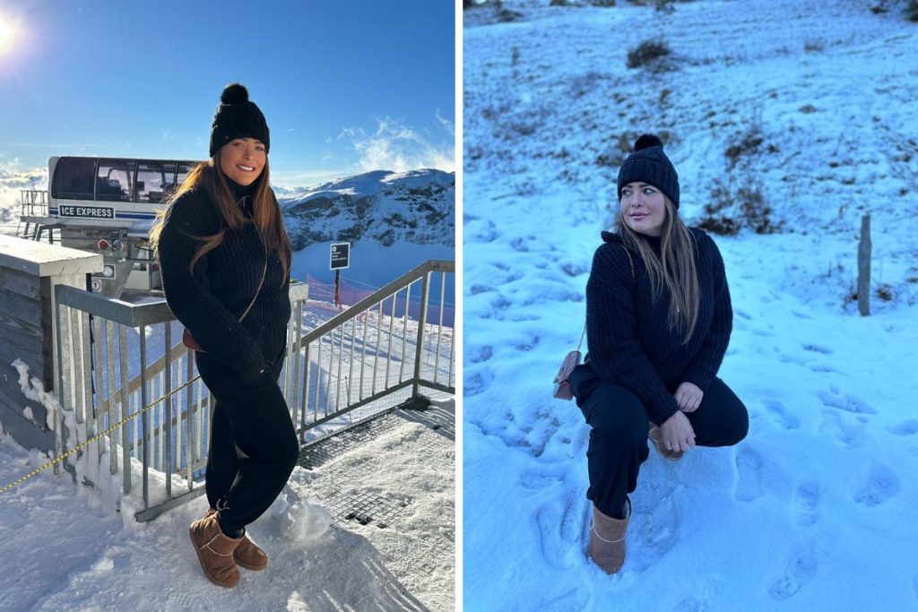 Geisy Arruda curte frio na Suíça